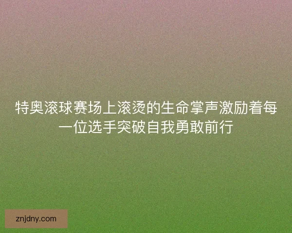 特奥滚球赛场上滚烫的生命掌声激励着每一位选手突破自我勇敢前行